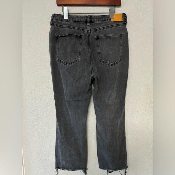 Avec Les Filles High Rise Distressed Jeans Washed Black Size 31 - Picture 4 of 8